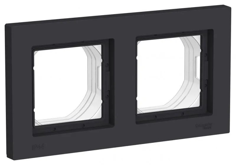 Рамка Schneider Electric AtlasDesign AquaSchE ATN441002 (антрацит)