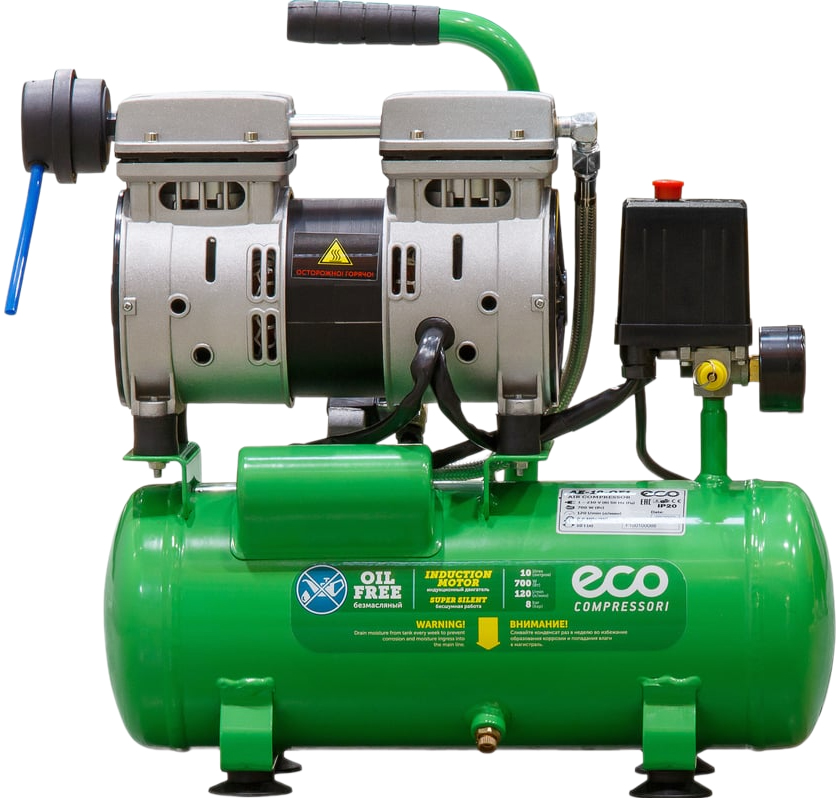 Компрессор ECO AE-10-OF1 (зеленый)