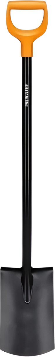 Лопата штыковая Fiskars Solid (черно-оранжевый)