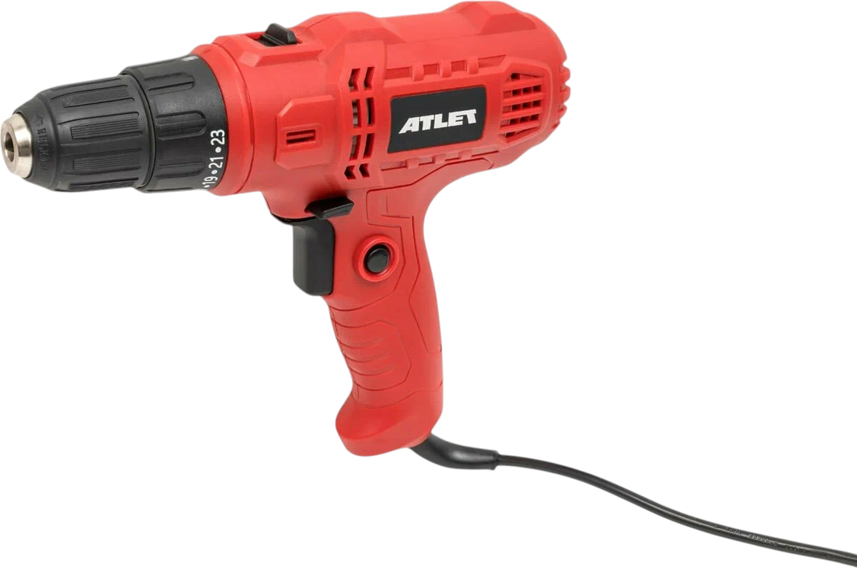 Дрель электрическая Atlet PDN400N (черно-красный)