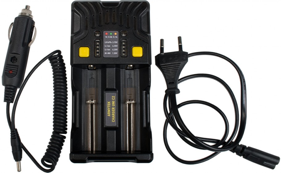Зарядное устройство Armytek Uni C2 Plug type C A02401C (черный)