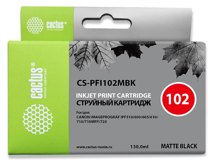 Cactus CS-PFI102MBK (матовый черный)