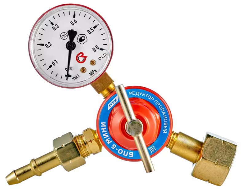 Редуктор газовый ПТК БПО-5 мини 00000028940 (золотисто-красный)