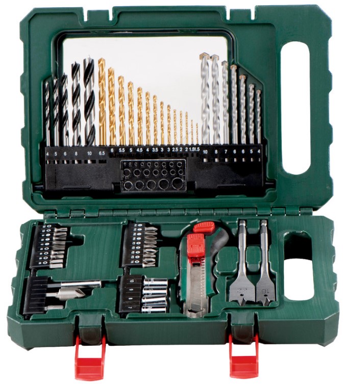 Metabo 55 шт. в пластиковом кейсе