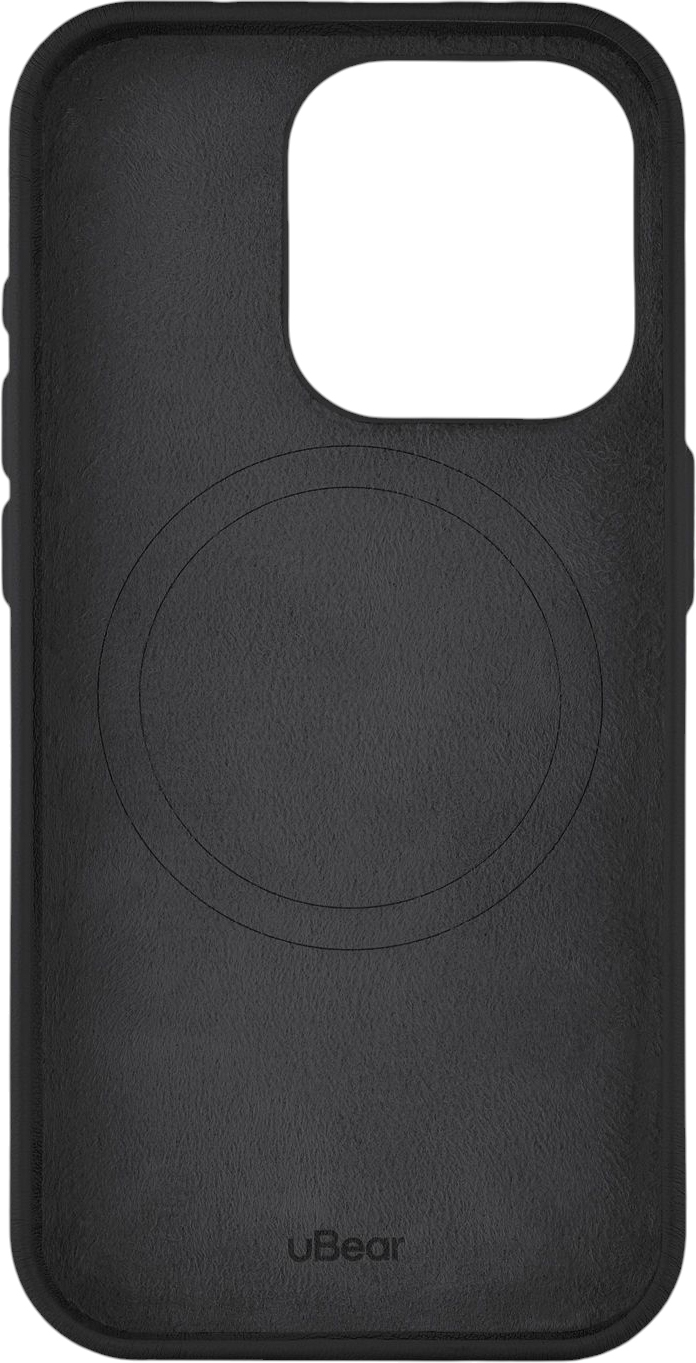Клип-кейс uBear Capital Leather Case для APPLE IPHONE 15 PRO (черный)