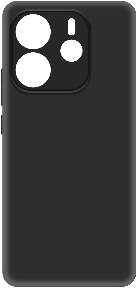 KRUTOFF Soft Case для Xiaomi Redmi Note 14 4G (черный)