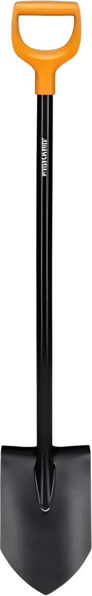 Лопата штыковая Fiskars Solid (черно-оранжевый)