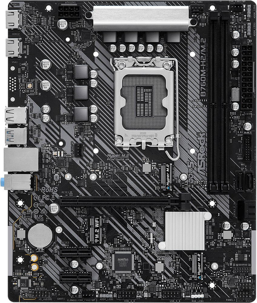 AsRock B760M-H2/M.2 (черный)