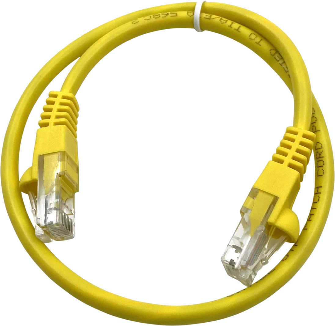 Buro UTP 4 пары cat.5E CCA molded RJ-45 (m)-RJ-45 (m) 0.5 м (желтый)