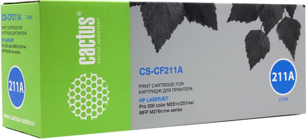 Cactus CS-CF211A для HP LJ Pro 200 M251/M276 (голубой)