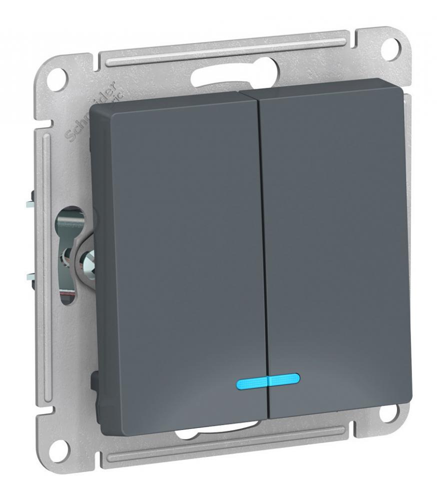 Механизм выключателя Schneider Electric AtlasDesign ATN000753 (грифельный)