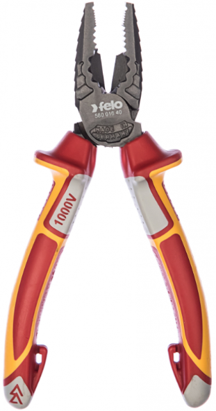 Комбинированные плоскогубцы FELO 58001640 (красно-оранжевый)