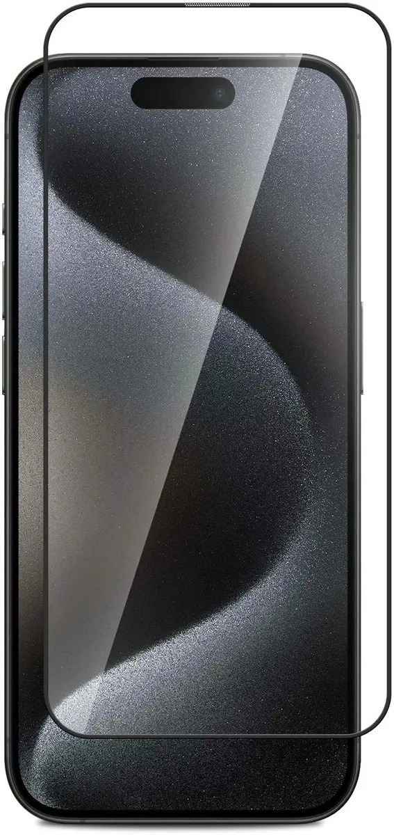 BoraSco Full Glue для Apple iPhone 15 Pro (черный)