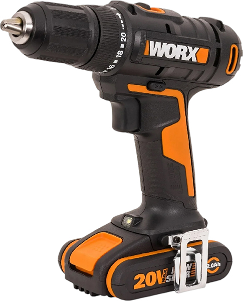 Аккумуляторная дрель-шуруповерт WORX WX108 (черно-оранжевый)