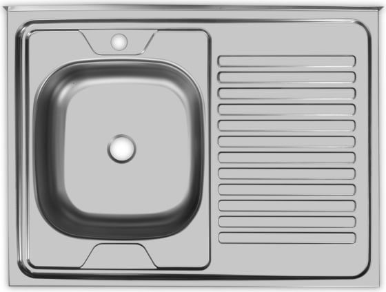 Кухонная мойка Ukinox ECO 800.600 L (нержавеющая сталь)