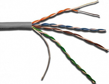 Кабель LANMASTER LAN-5EUTP-PT-LSZH-GY (серый)