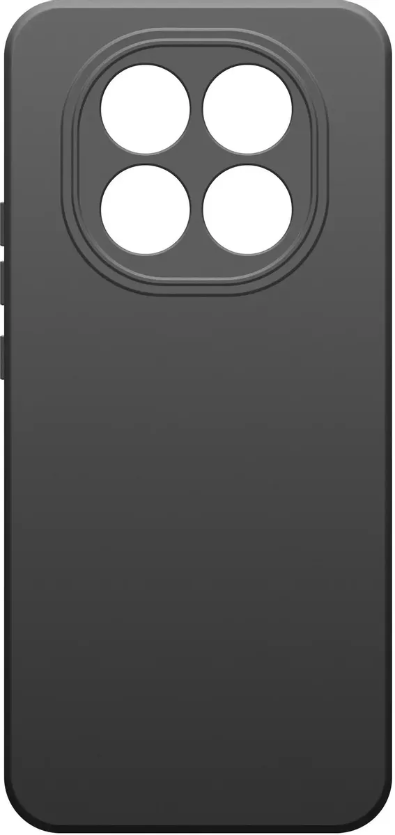 BoraSco Silicone Case для Xiaomi Redmi Note 14 Pro + 5G (черный)