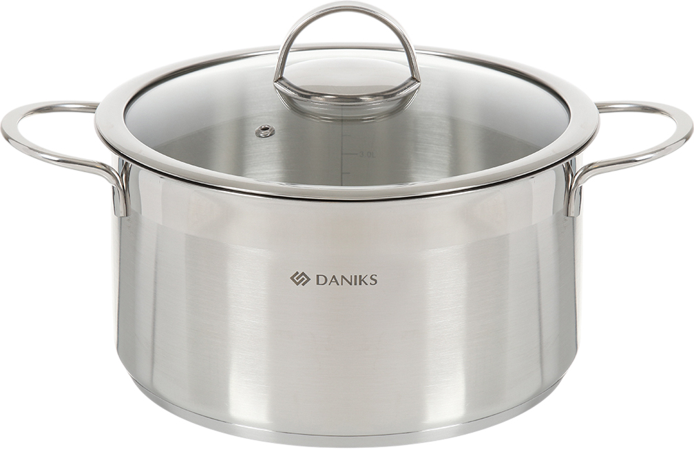 Кастрюля DANIKS Бонн GS-01319-24CA (серебристый)