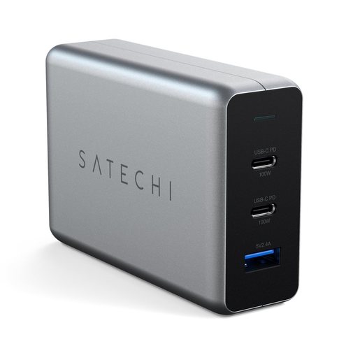 Satechi Compact Charger с технологией GaN Power (серый космос)
