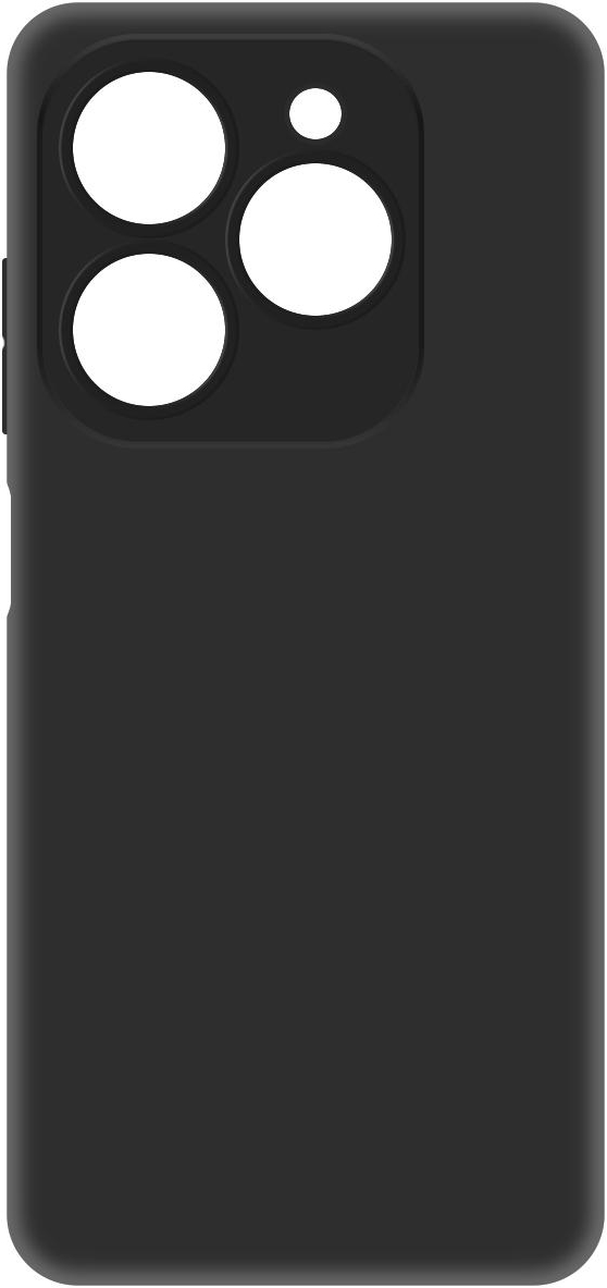 KRUTOFF Soft Case для TECNO Spark 20 Pro (черный)
