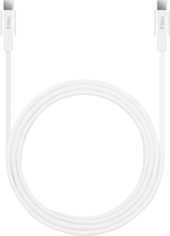 TTEC USB-C - USB-C 1.5 м (белый)