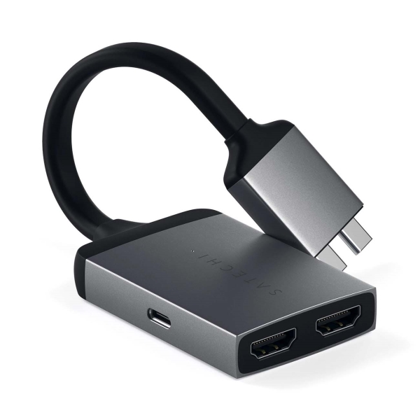 Satechi Type-C Dual HDMI (серый космос)