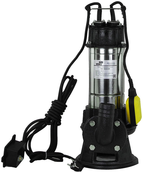 Дренажный насос WWQ NB-1800GM (серебристо-черный)