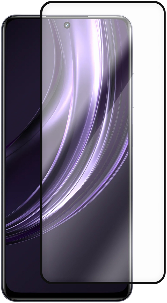 KRUTOFF Full Glue Premium для Realme 13+ 5G (черный)