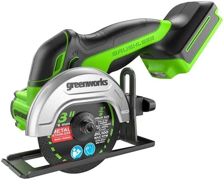 Greenworks GD24UCS без АКБ и ЗУ (черно-зеленый)
