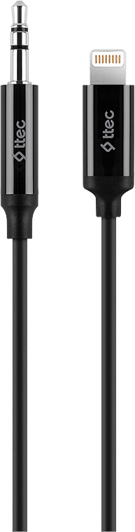 TTEC 3.5mm Aux - Lightning 1 м (черный)