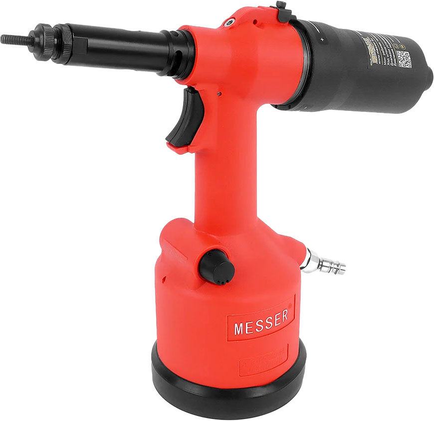 Пневмозаклепочник MESSER RL-5312K (черно-красный)