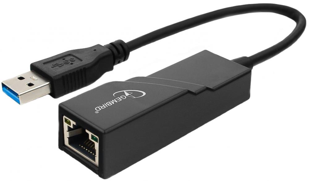 Gembird USB 3.0 / Ethernet (черный)