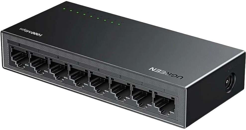 Ugreen CM834 8 х RJ-45 (серый)