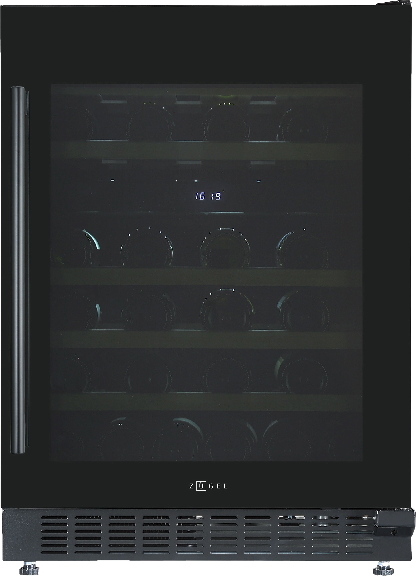 Встраиваемый винный шкаф ZUGEL ZCWI460DB (черный)