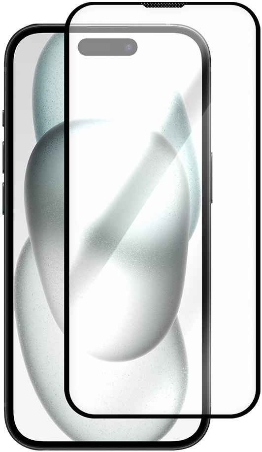 KRUTOFF Full Glue Premium для iPhone 15/16 (черный)