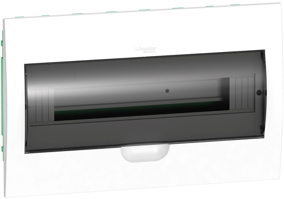 Распределительный щит Schneider Electric с прозрачной дверью 1 ряд 18 модулей Easy9 (белый)