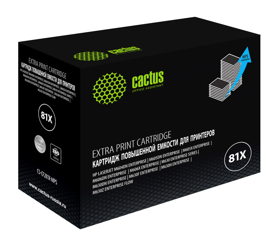 Картридж Cactus CS-CF281X-MPS (черный)