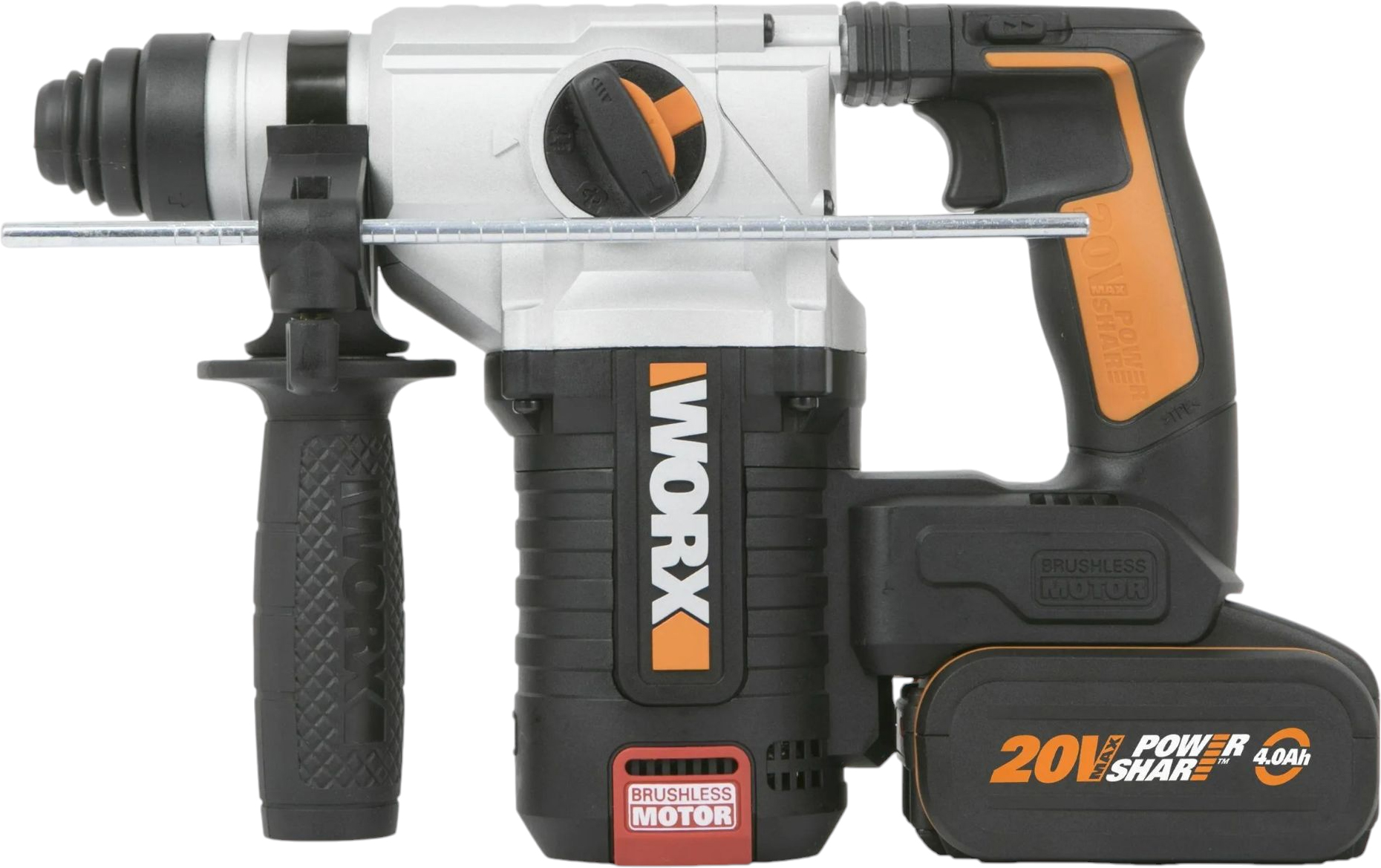 Аккумуляторный перфоратор WORX WX380 (многоцветный)