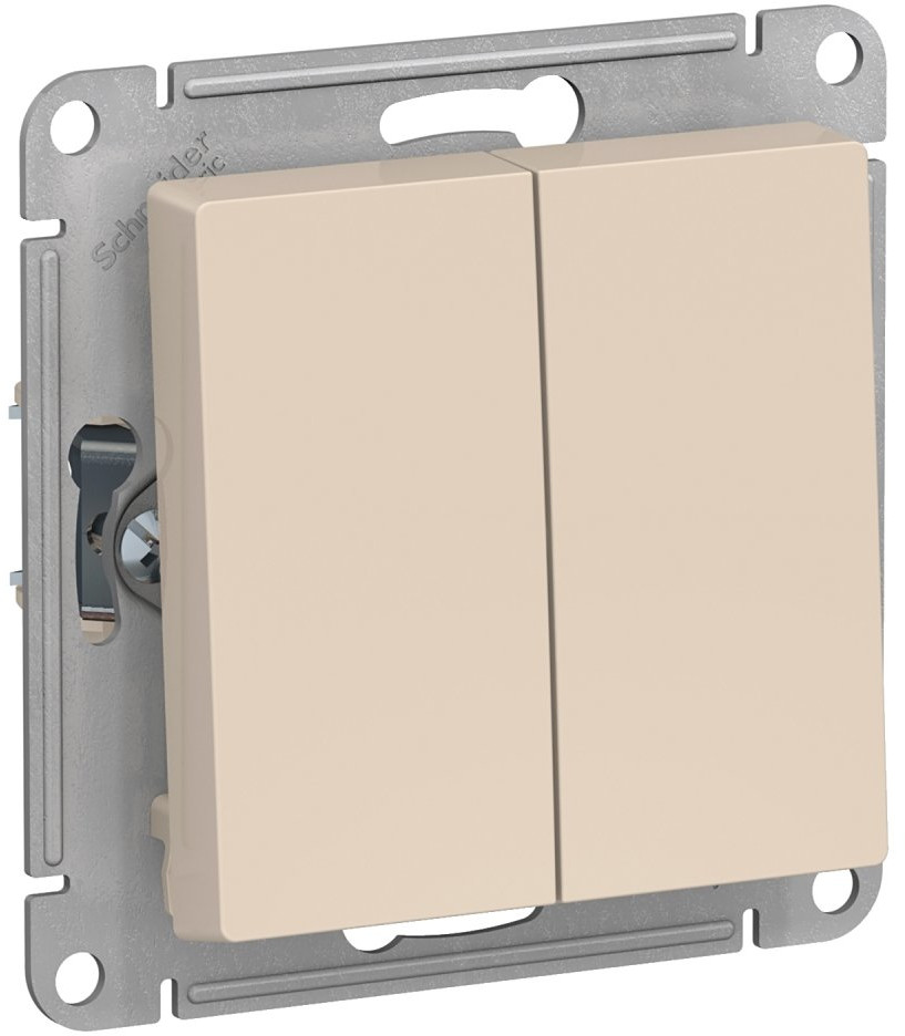 Schneider Electric 2-кл. СП AtlasDesign 10А IP20 сх. 6/2 10AX ATN000265 (бежевый)