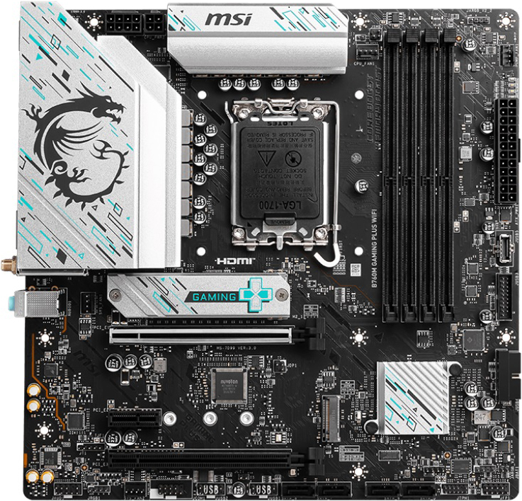 MSI B760M GAMING PLUS WIFI (черно-серый)