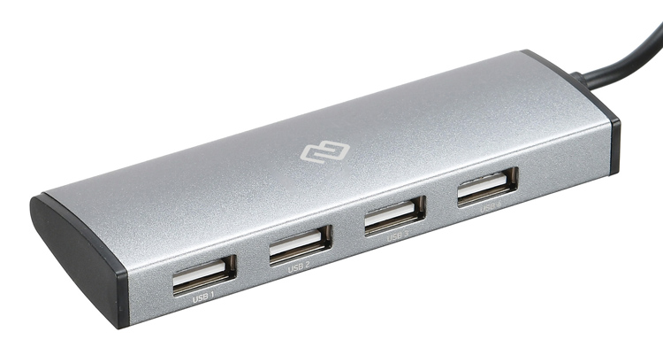 Digma HUB-4U2.0-UC-DS (серебристый)