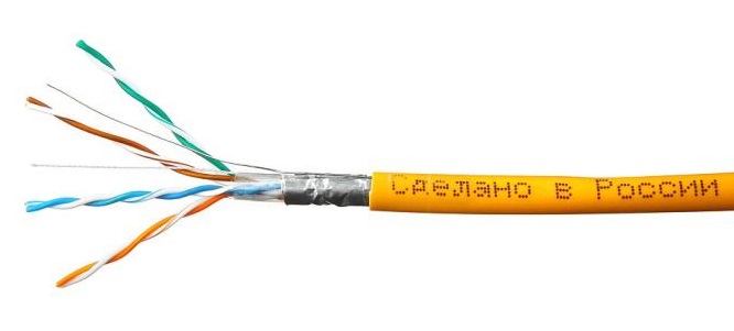 Кабель витая пара SkyNet CSP-FTP-LSZH-4-CU (оранжевый)