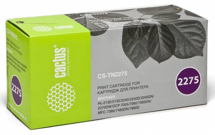 Cactus CS-TN2275S для Brother HL 2240/2240R/2250/2250DN/2250DNR (черный)