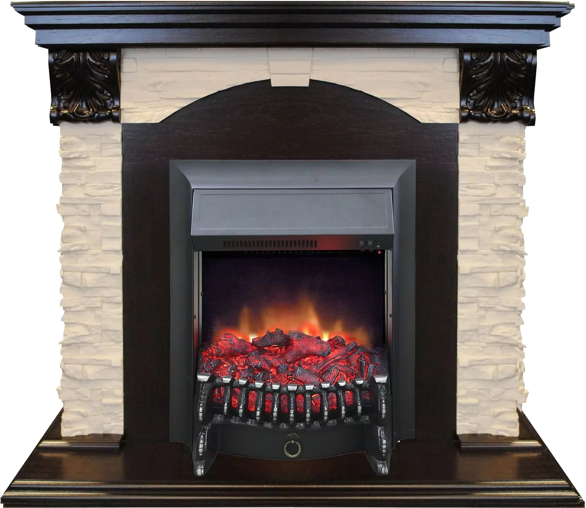 Электрокамин RealFlame DUBLIN LUX STD/EUG DN и Fobus BL (бежево-коричневый)