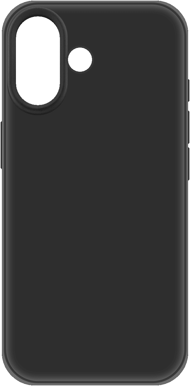 KRUTOFF Silicone Case для iPhone 16 (черный)