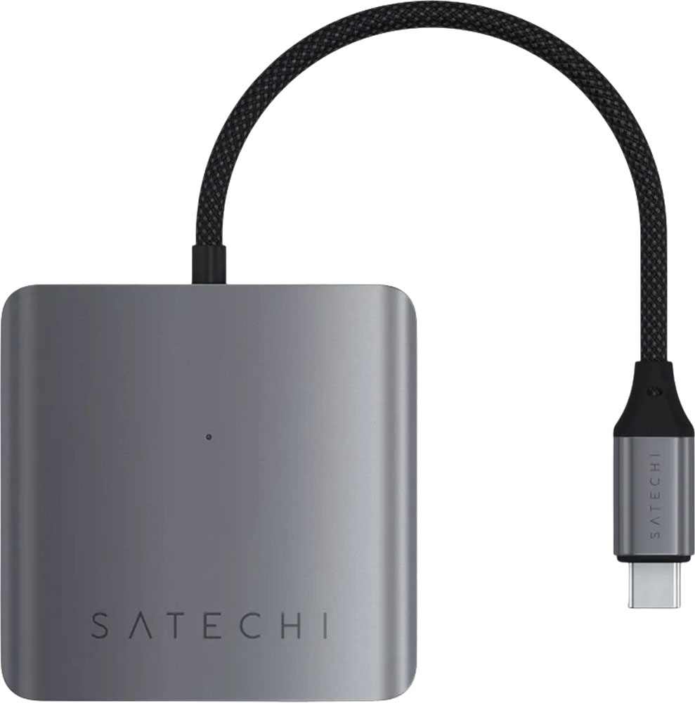 Satechi 4-Port USB-C 3.2 Gen 2 Hub with Power Delivery (серый)