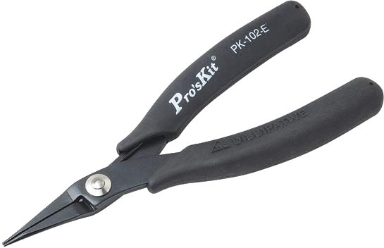 Длинногубцы ProsKit 1PK-102-E 00223520 (черный)