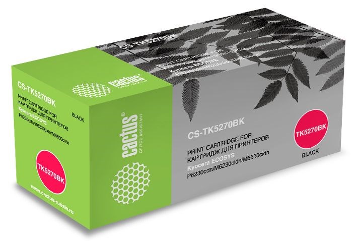 Тонер-картридж Cactus CS-TK5270BK (черный)