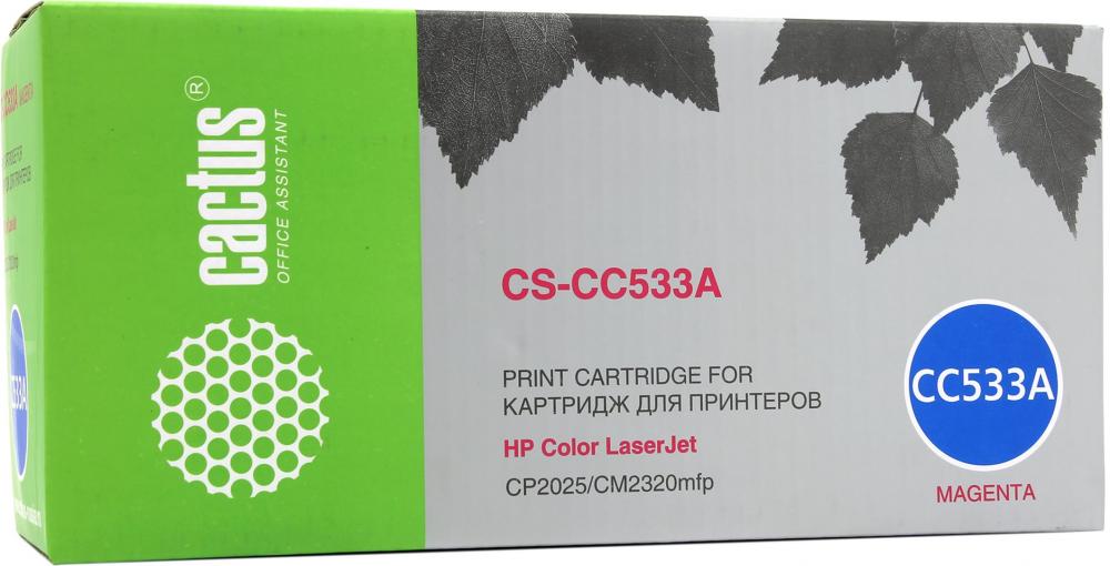 Cactus CS-CC533A для HP CLJ CP2025/CM2320 (пурпурный)