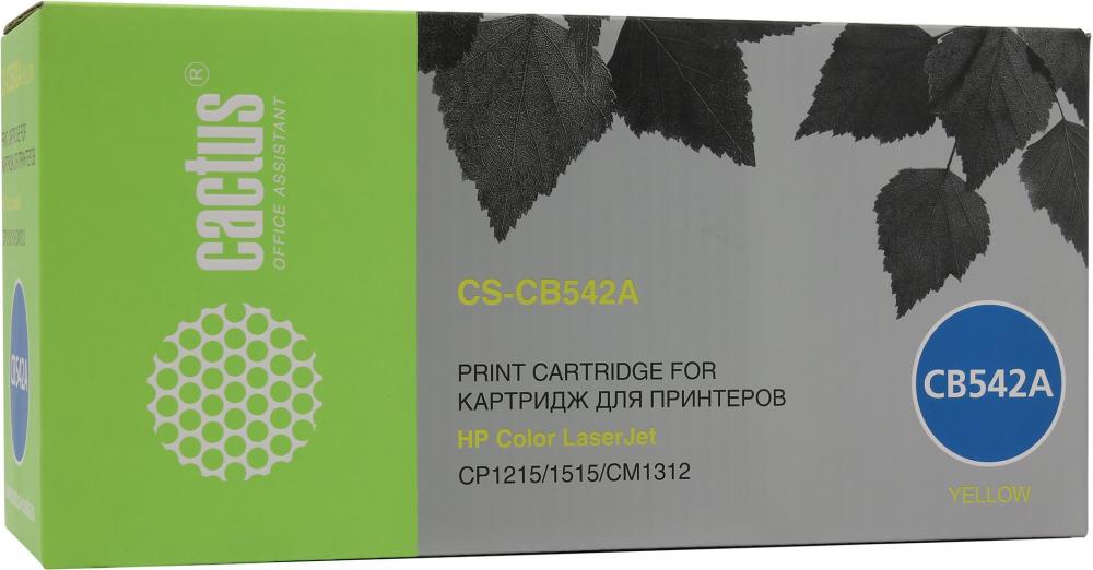 Cactus CS-CB542A для HP Color LaserJet CP1215/1515/CM1312 (желтый)